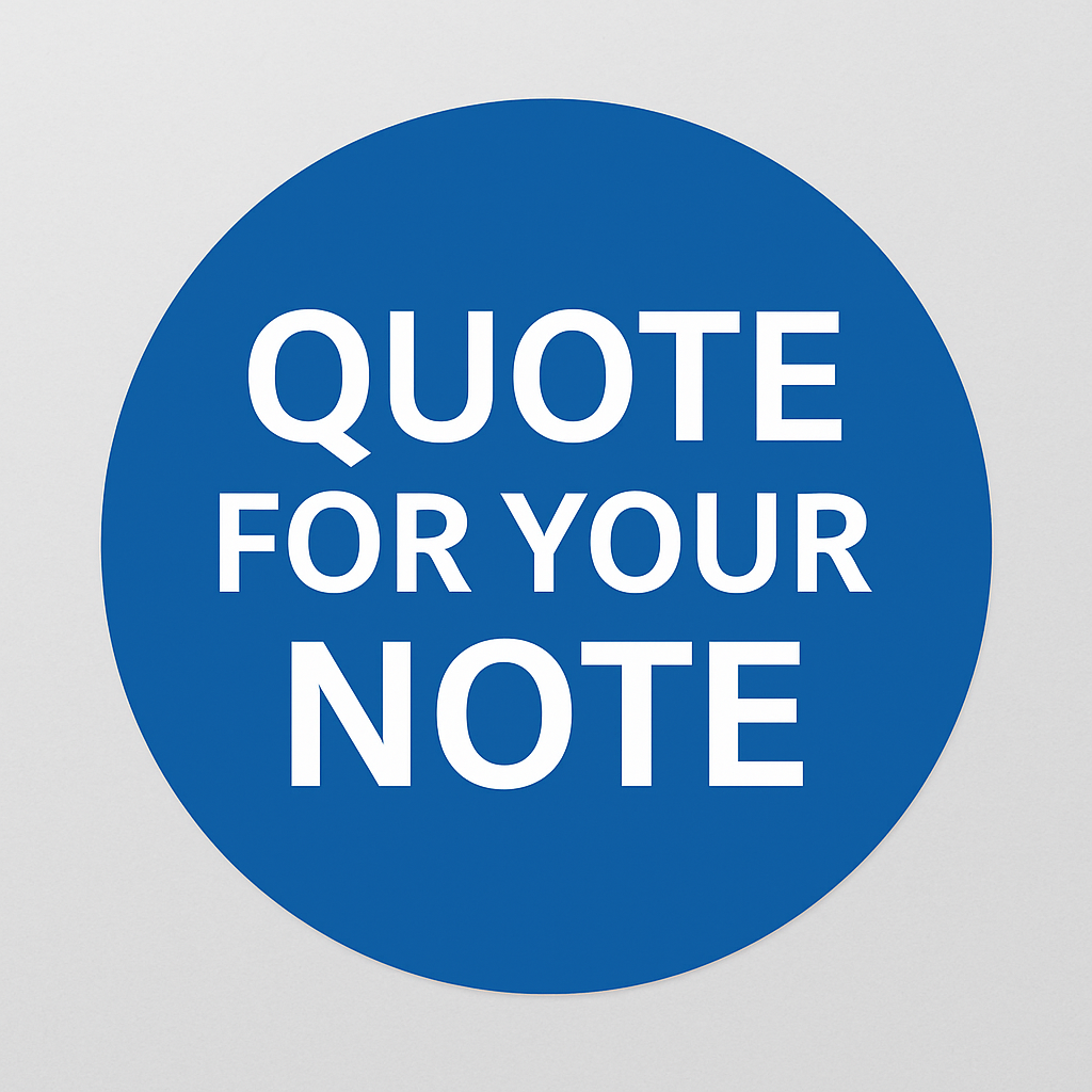 Quote For Your Note