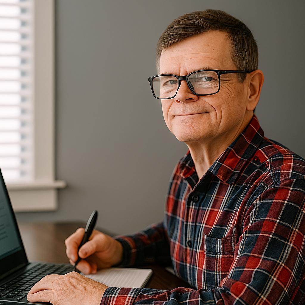 Keith Weaver smiling confidently in front of a soft background — note investor and founder of QuoteForYourNote.com